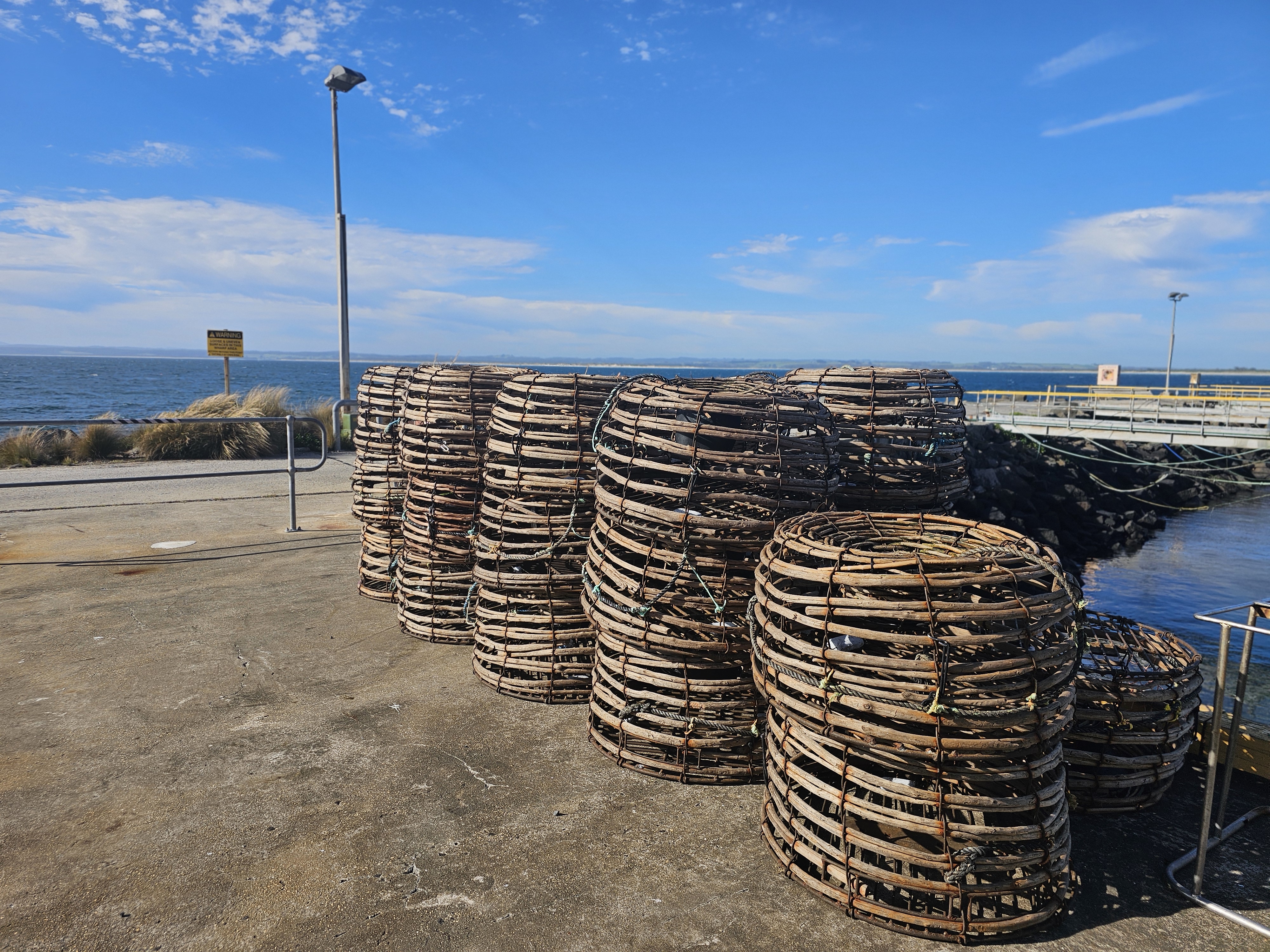 Cray pots at Stanley wharf